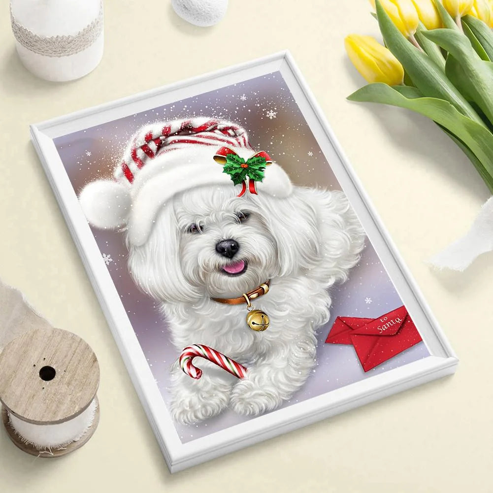 Christmas Dog | Diamond Painting