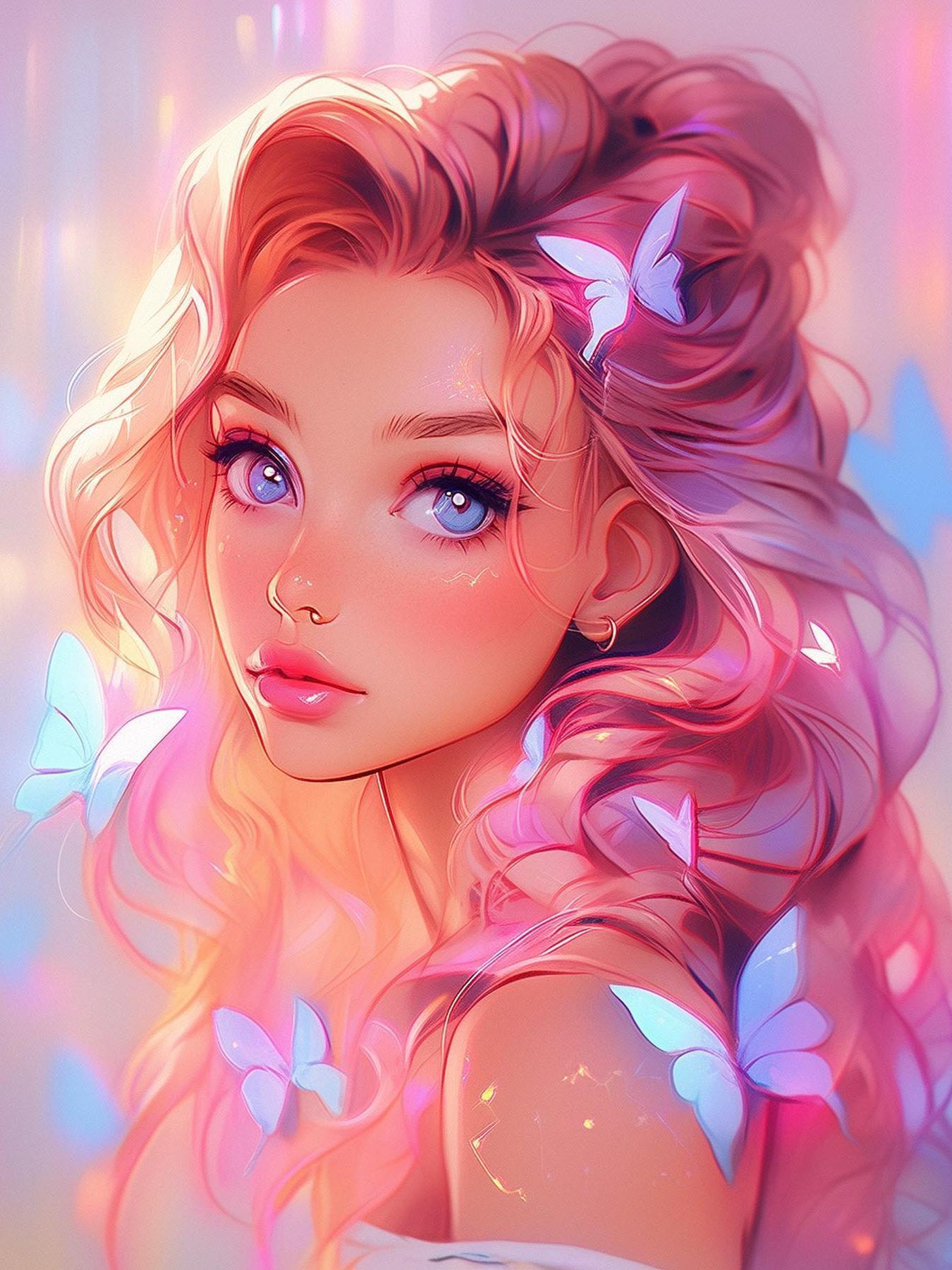 Beautiful Girl | Diamond Painting
