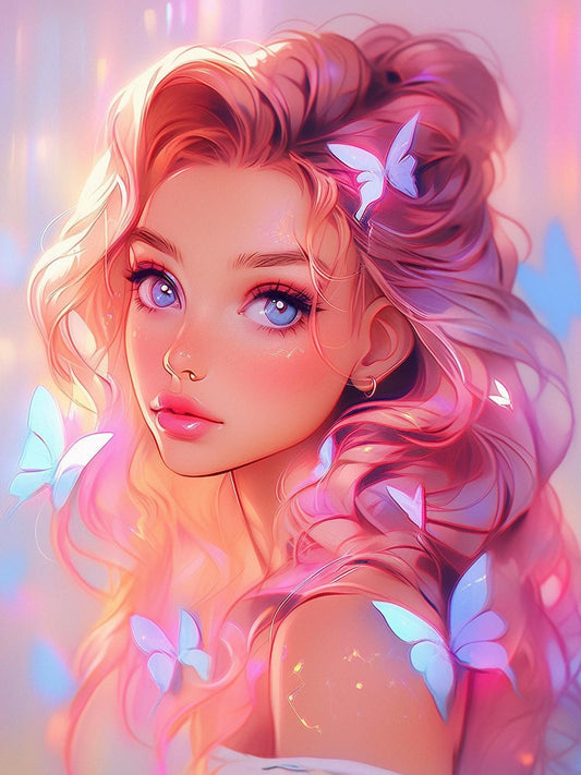 Beautiful Girl | Diamond Painting