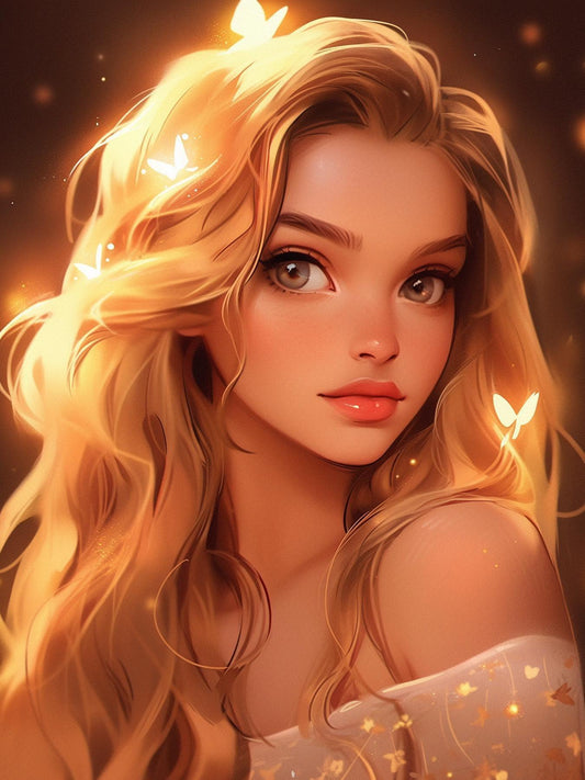 Beautiful Girl | Diamond Painting