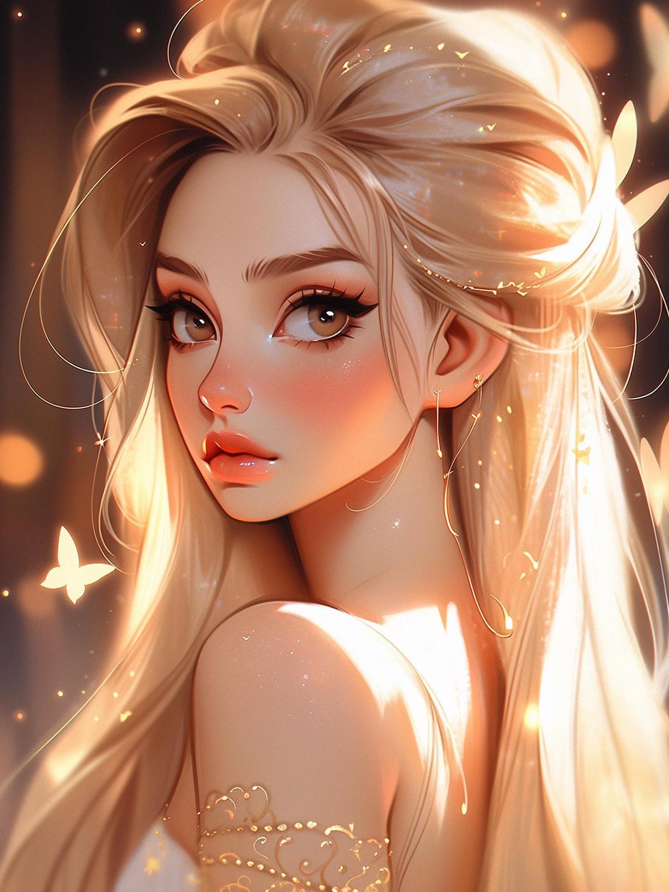 Beautiful Girl | Diamond Painting