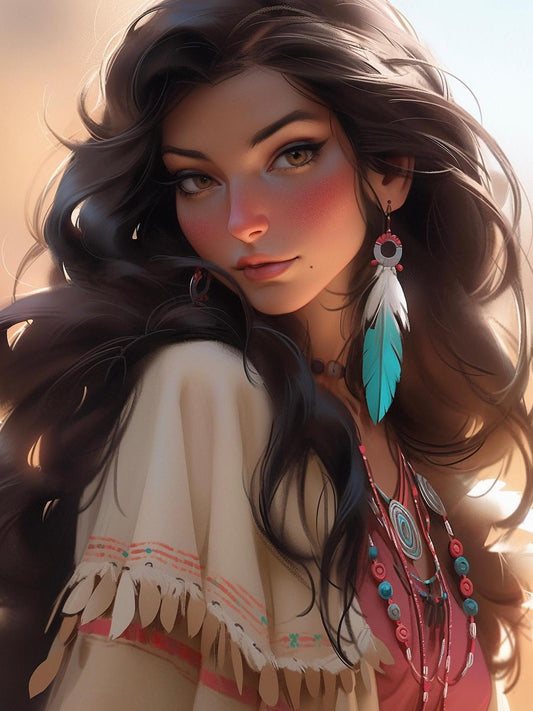 Beautiful Girl | Diamond Painting