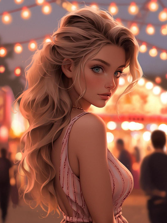 Beautiful Girl | Diamond Painting