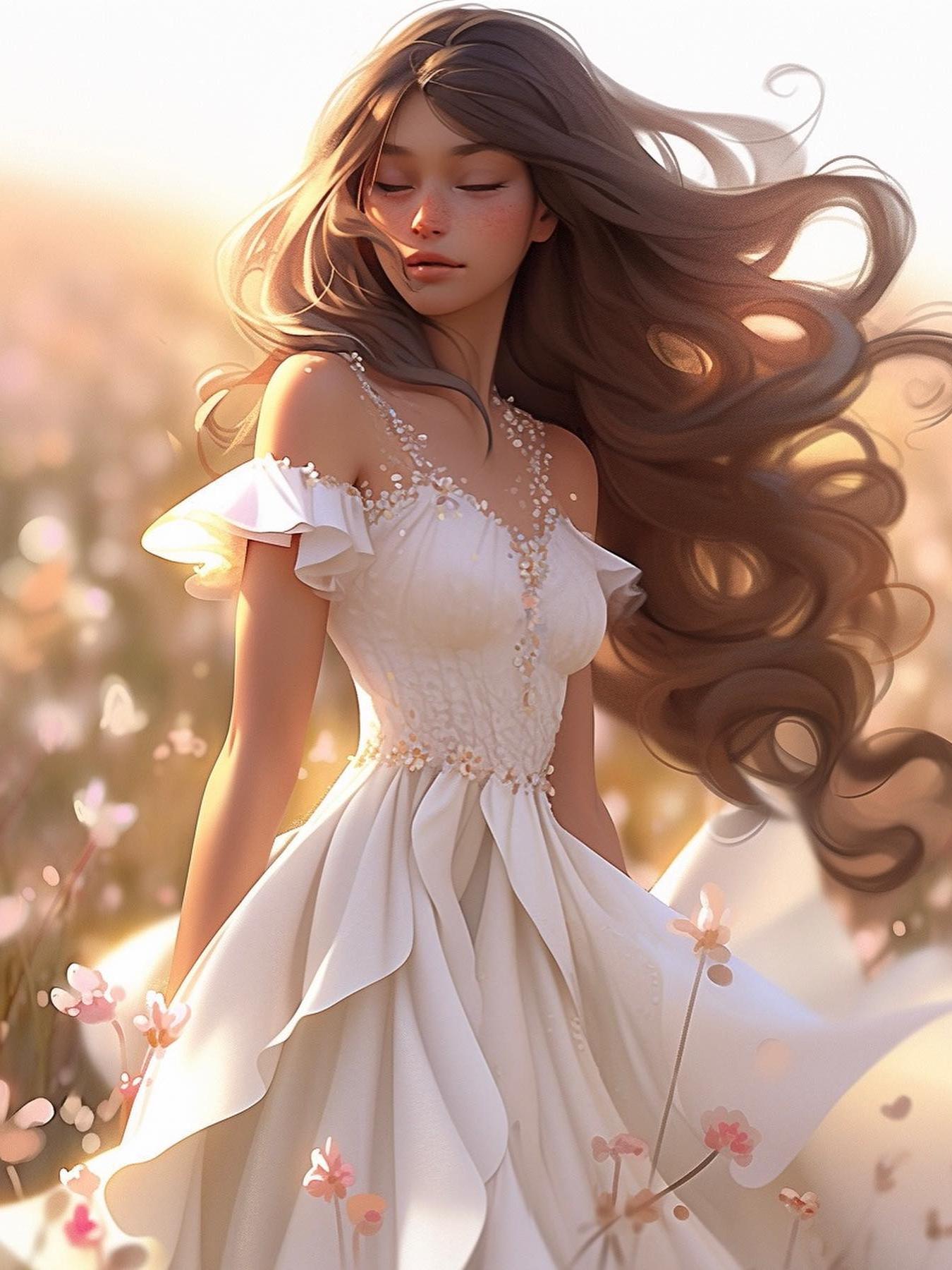 Beautiful Girl | Diamond Painting