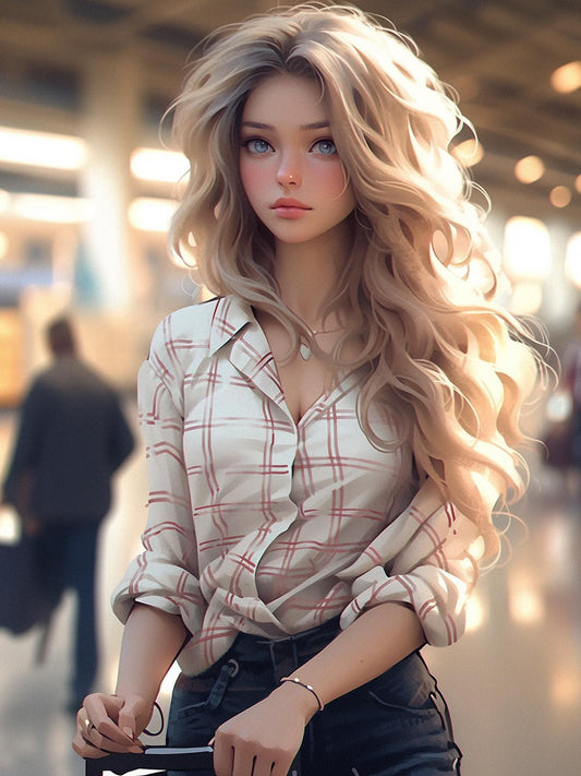 Beautiful Girl | Diamond Painting