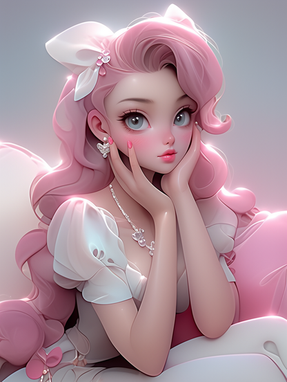 Beautiful Girl | Diamond Painting