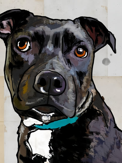 Dog Staffordshire Bull Terrier | Diamond Painting