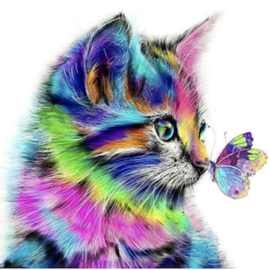 Colorful Cat | Diamond Painting