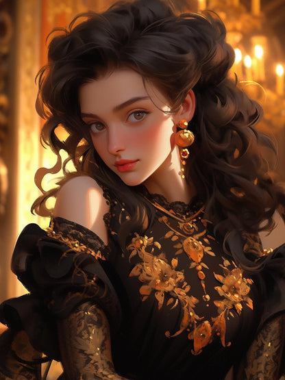 Beautiful Girl | Diamond Painting