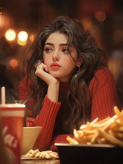 Beautiful Girl | Diamond Painting