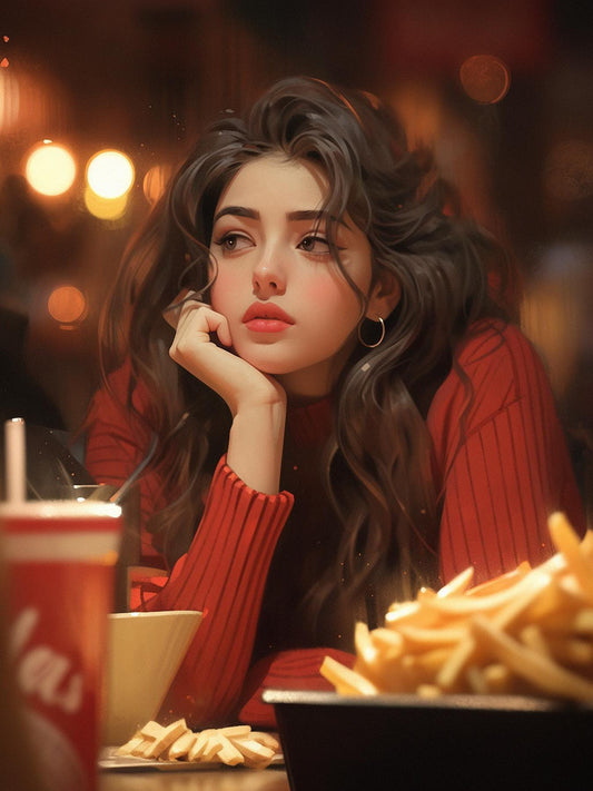 Beautiful Girl | Diamond Painting