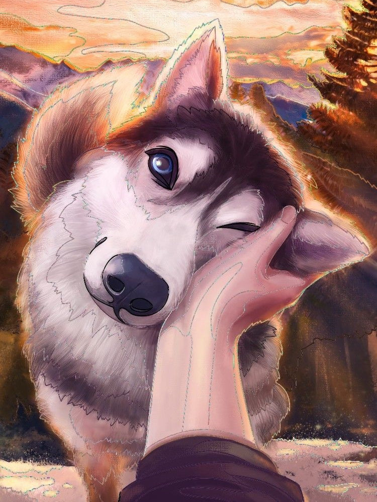 Husky Dog | Diamond Painting