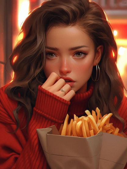 Beautiful Girl | Diamond Painting