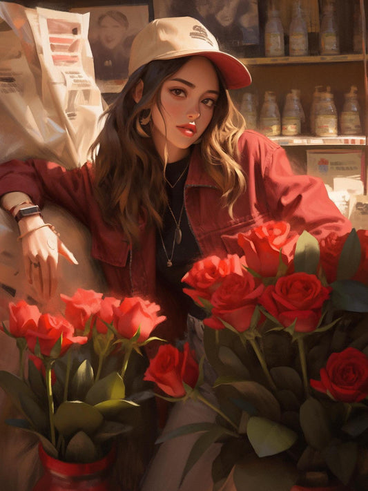Beautiful Girl | Diamond Painting