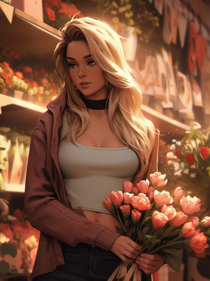 Beautiful Girl | Diamond Painting