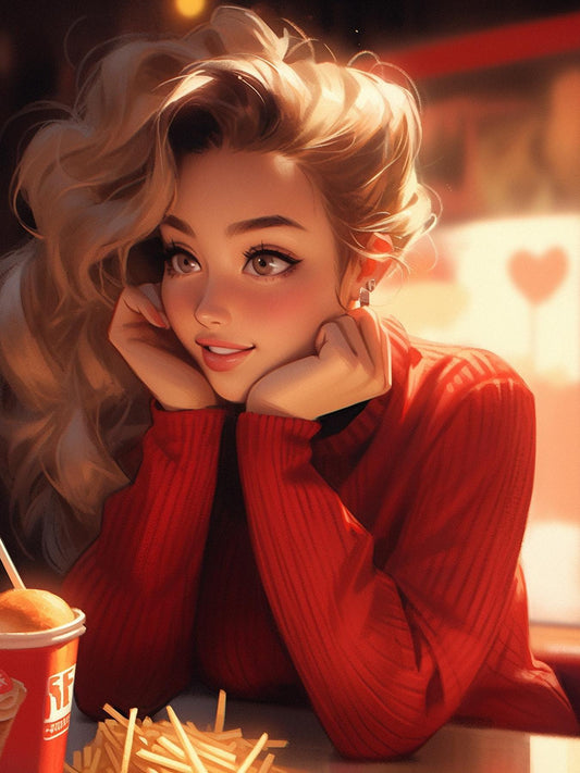 Beautiful Girl | Diamond Painting