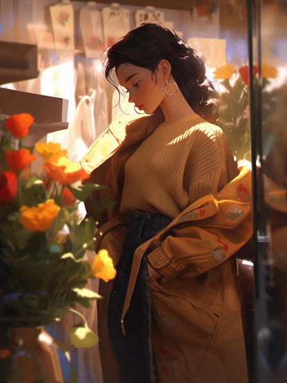 Beautiful Girl | Diamond Painting