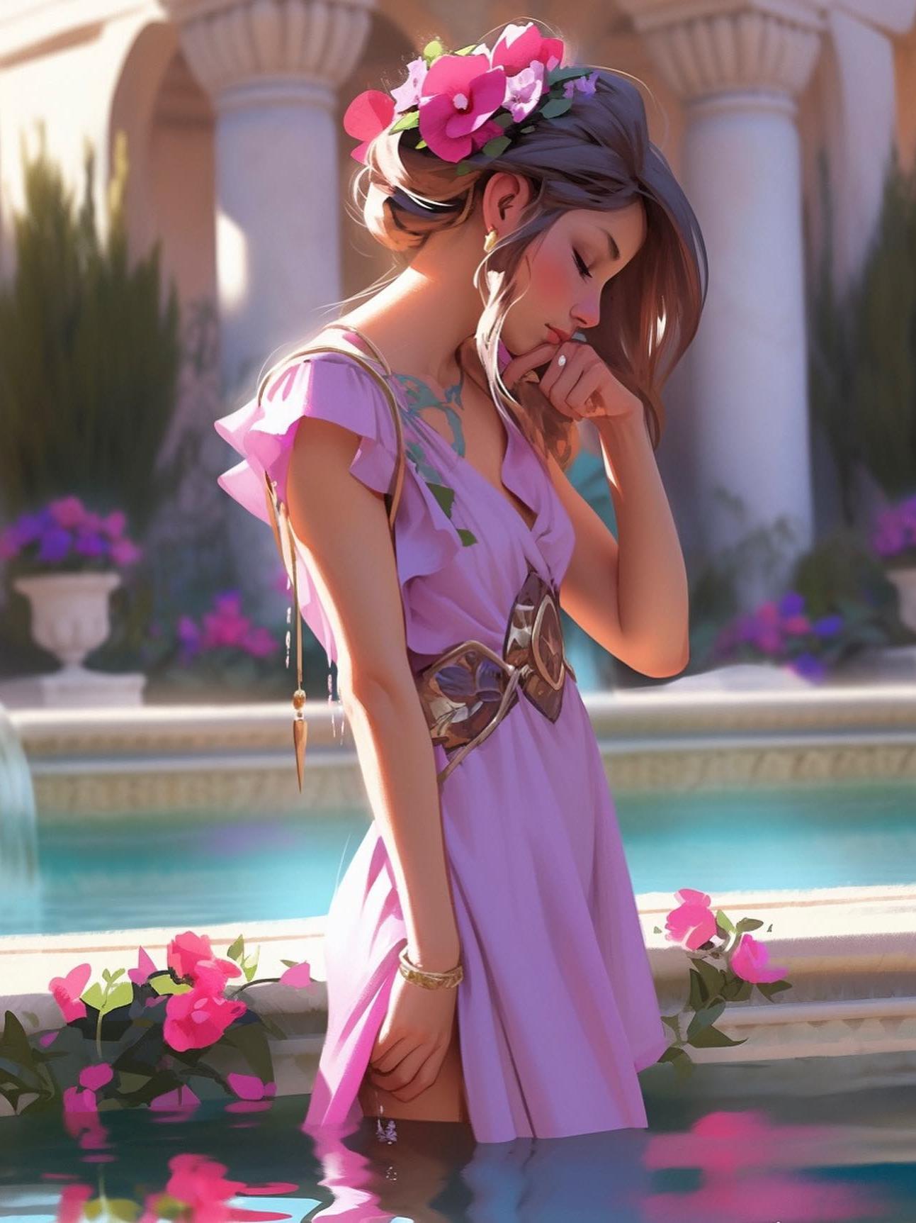 Beautiful Girl | Diamond Painting
