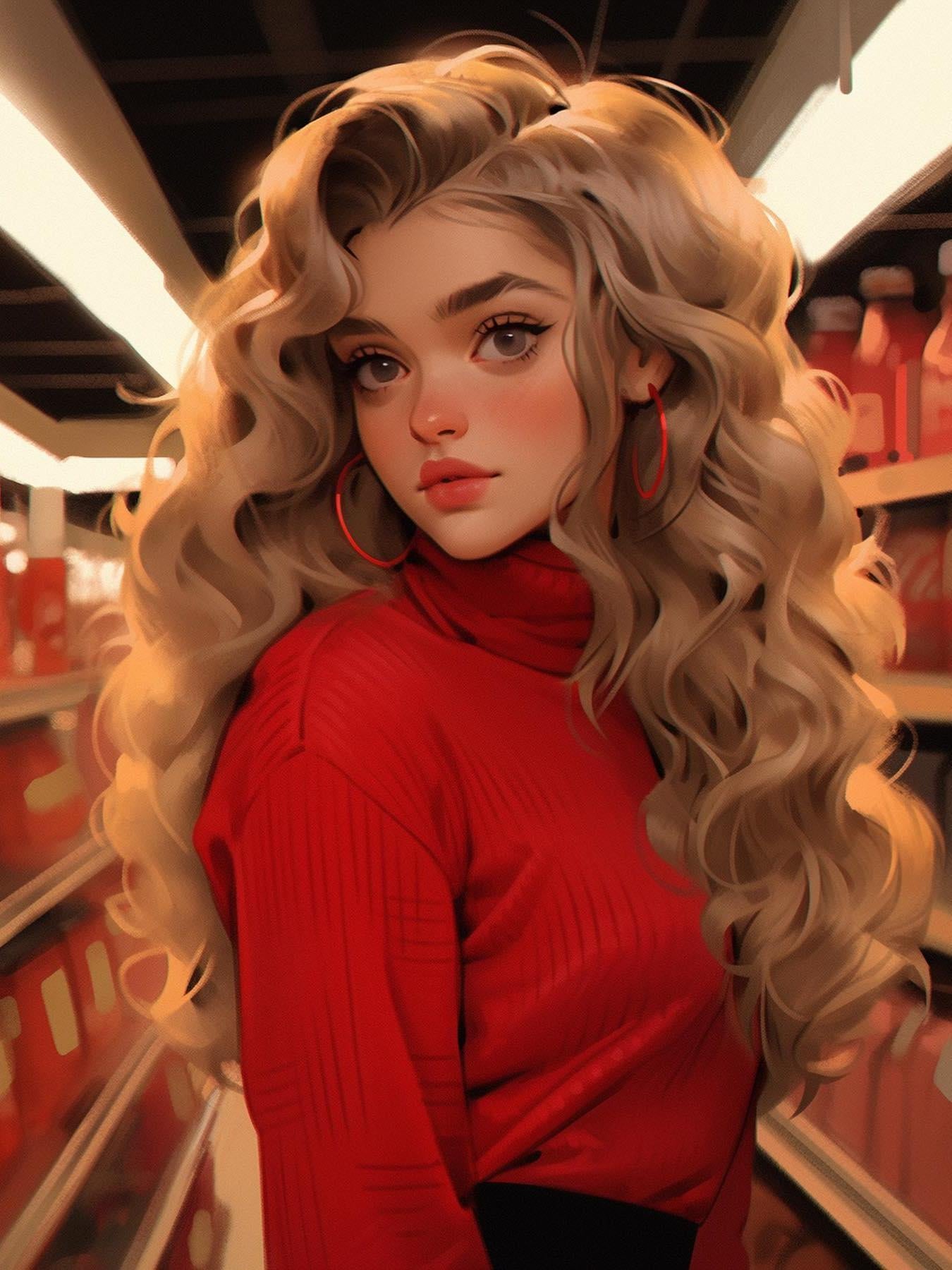 Beautiful Girl | Diamond Painting