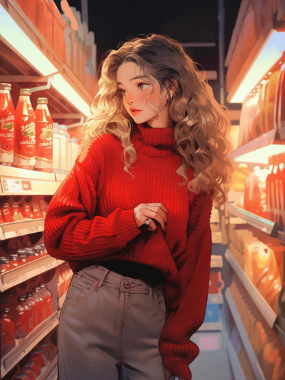 Beautiful Girl | Diamond Painting