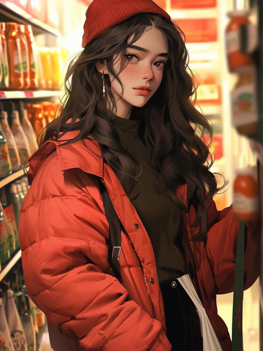 Beautiful Girl | Diamond Painting