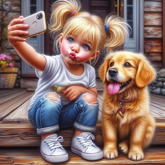 Selfie Dog | Diamond Painting