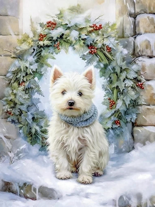 Christmas Dog | Diamond Painting