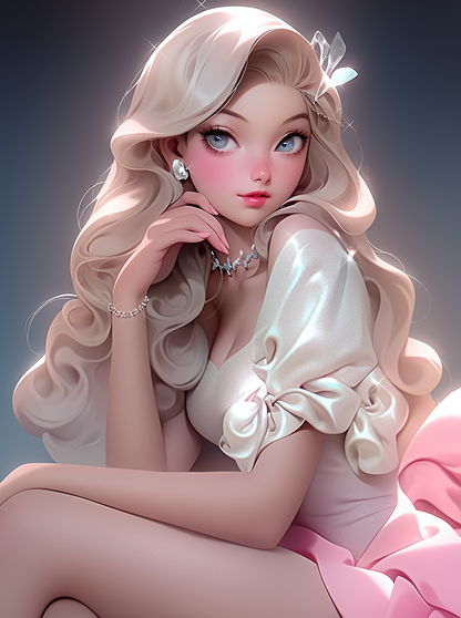 Beautiful Girl | Diamond Painting