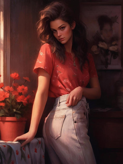 Beautiful Girl | Diamond Painting