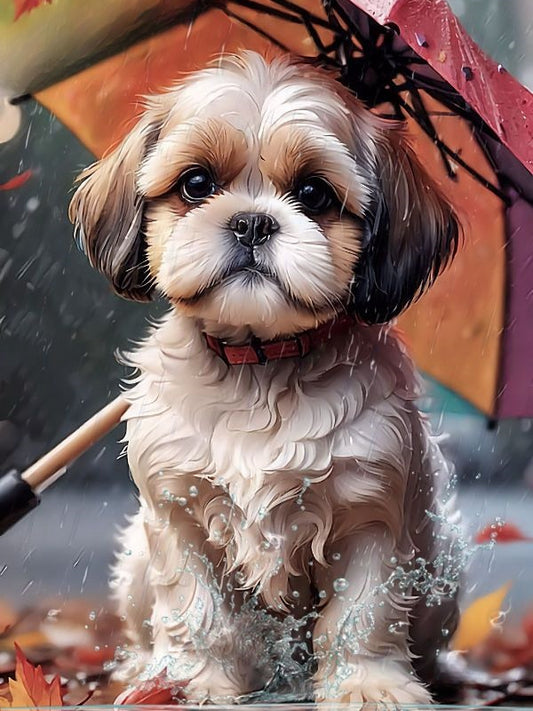 Raining Cat and Dog | Diamond Painting