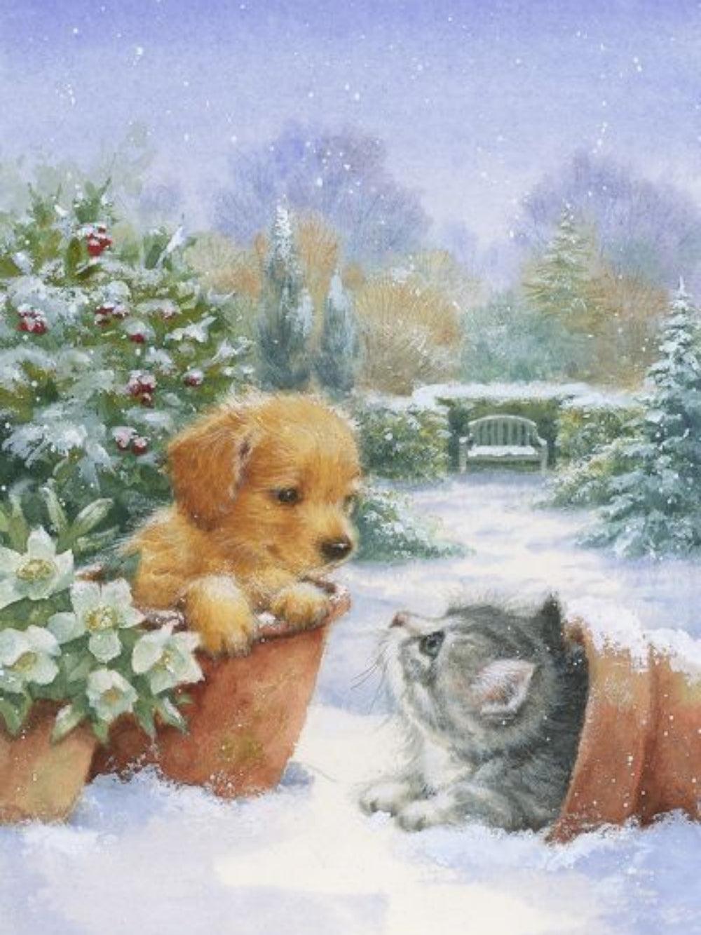 Christmas Dog | Diamond Painting