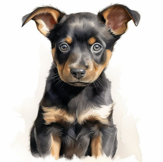 Australian Kelpie Dog | Diamond Painting