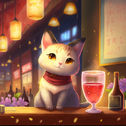 Midnight Cat | Diamond Painting