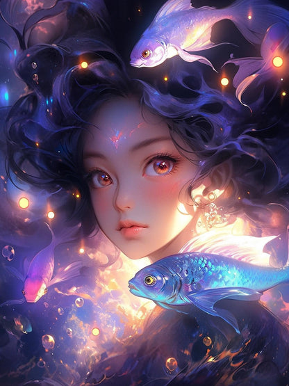 Beautiful Girl | Diamond Painting