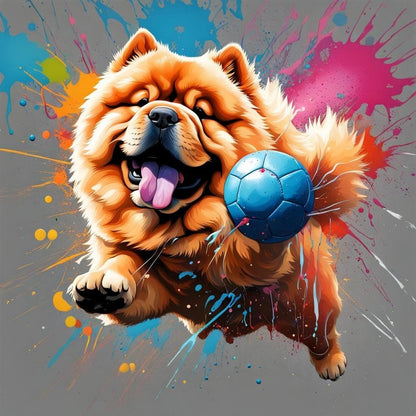 Dog Chow Chow | Diamond Painting
