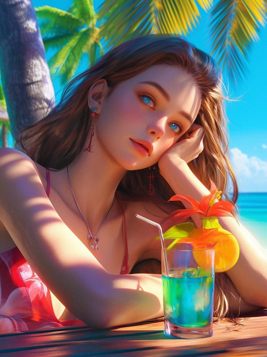 Beautiful Girl | Diamond Painting