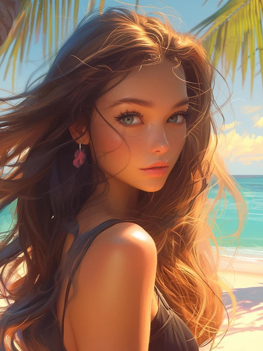 Beautiful Girl | Diamond Painting