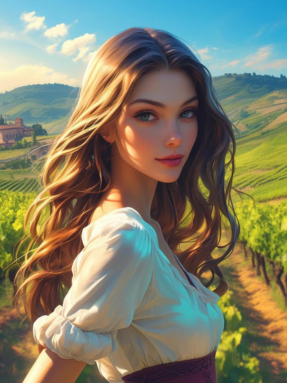 Beautiful Girl | Diamond Painting