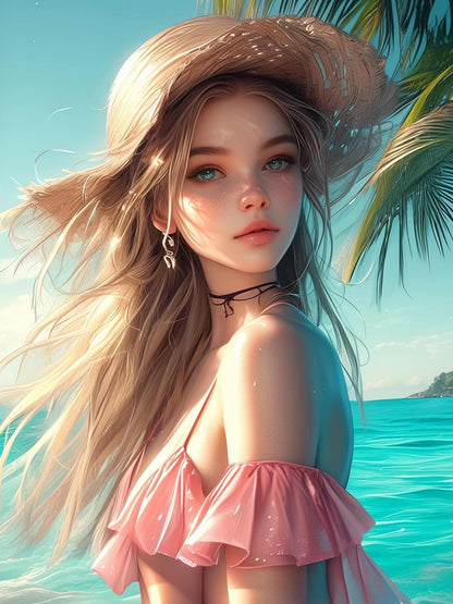 Beautiful Girl | Diamond Painting