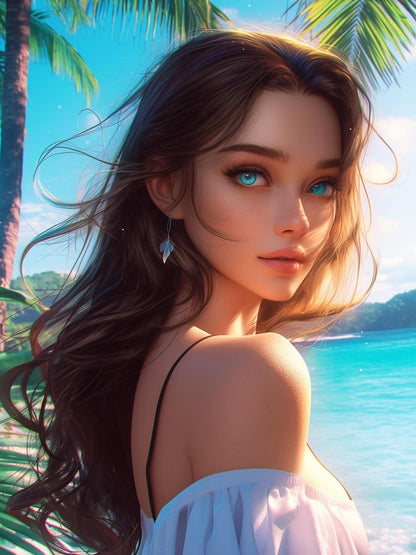 Beautiful Girl | Diamond Painting