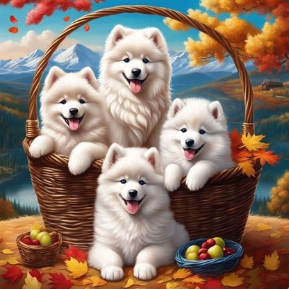 Samoyed Dog | Diamond Painting