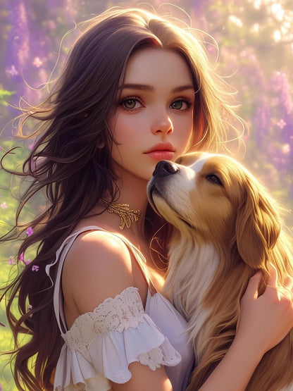 Beautiful Girl | Diamond Painting