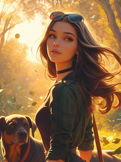 Beautiful Girl | Diamond Painting