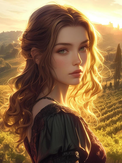 Beautiful Girl | Diamond Painting