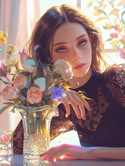 Beautiful Girl | Diamond Painting