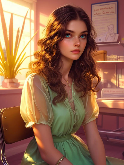 Beautiful Girl | Diamond Painting