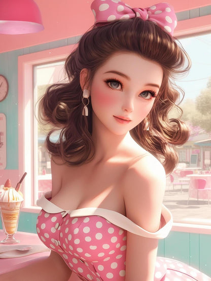 Beautiful Girl | Diamond Painting