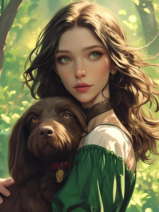 Beautiful Girl | Diamond Painting