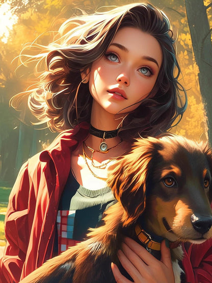 Beautiful Girl | Diamond Painting