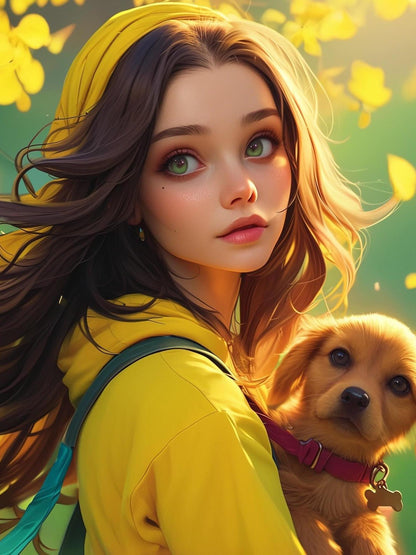 Beautiful Girl | Diamond Painting